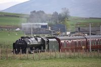 46115 picking up speed from the Abington water stop 4 - Muriel Taylor